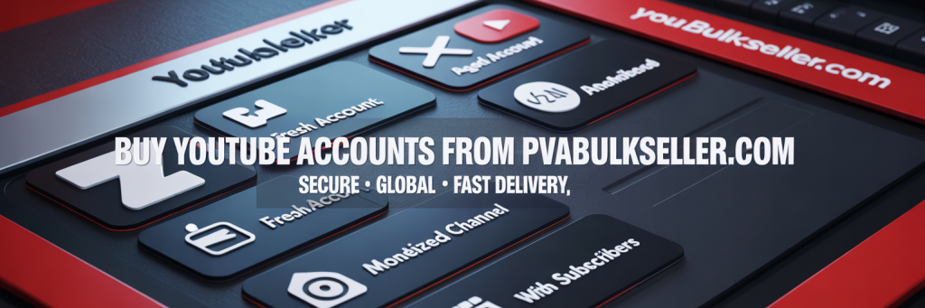 Buy YouTube Accounts & Channels – Monetized, Aged, PVA